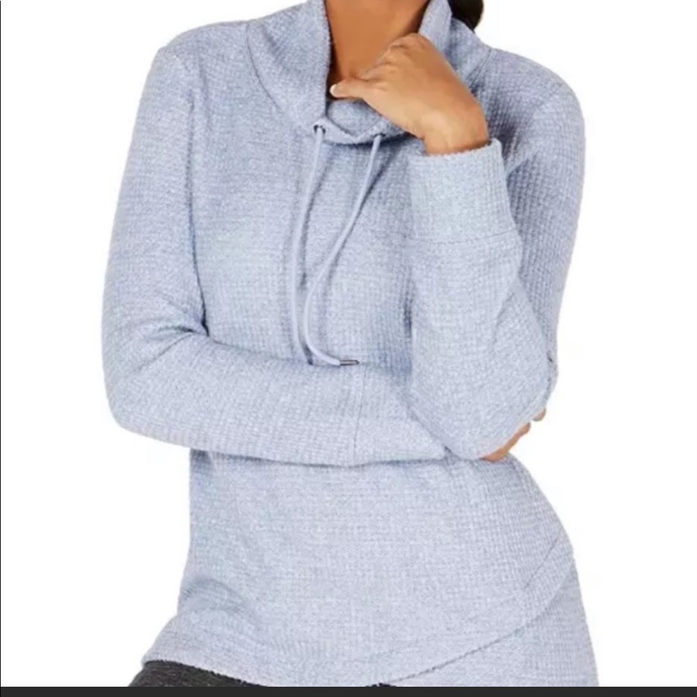Ideology Baby Blue Cowl Neck Top